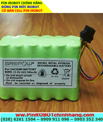 Pin sạc 14.4v-AA1500mAh, Pin máy hút bụi iRobot 14.4v-AA1500mAh (NiMh 14.4v-1.5Ah) chính hãng
